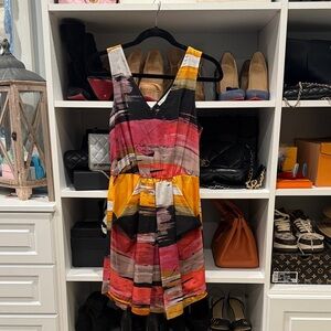 RACHEL Rachel Roy Black and Pink Dress